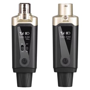 Hệ Thống Micro Không Dây UHF Với Bộ Phát Và Thu XLR Dành Cho Micro Động Bộ Trộn Âm Thanh Hệ Thống PA Bộ Micro Tụ Điện Cầm Tay