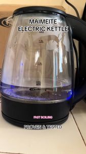 MAIMEITE Electric Kettle 2L High Power Fast Heating Home Safety Auto-Off Glass Boiling 2200w