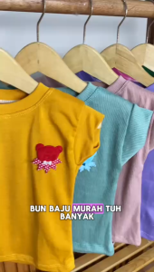Blouse Aliandra uk 1-2 Tahun / Kaos Anak Perempuan Kids Shirt Polos Baju Baby 6-18 Bulan Bayi Perempuan Knit