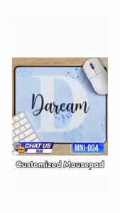 Transfer It Customized Personalized 5mm Mouse pad Name Initial Design Editable Text Rubber Foam