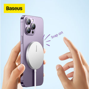 Baseus 15W Magnetic Wireless Charger: Fast Charging for Samsung Xiaomi & iPhone 14