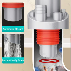 Sealing Ring Sink Drain Pipe Adapter Anti odor Multifunctional Drainage Water Pipe Joint Durable neat Kitchen Basin Sewer Branch Washing Machine Drainage Supplies
