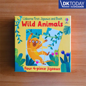 Usborne First Jigsaws and Book Set: Wild Animals - Educational Puzzle & Book for Kids