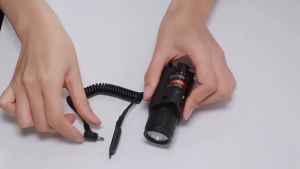 100% Original Tactical Red Dot Laser Sight LED Flashlight Combo Fits 20mm For Outdoor 650nm Red Sight with Battery