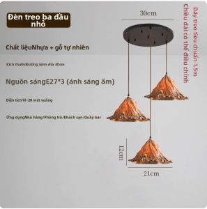 Pheashine | Đèn chùm hình hoa sen phong cách Trung Quốc cổ điển