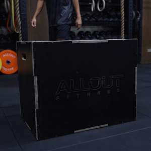 Wood Plyo Box (Black) | Training Box for Box Jumps & Step-Ups