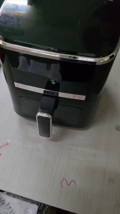 SKG Air fryer หม้อทอดไร้น้ำมัน ปุ่มสัมผัส 5ลิตร 1400w รุ่น SK-COG3 สีดำ มีช่องเห็นอาหาร