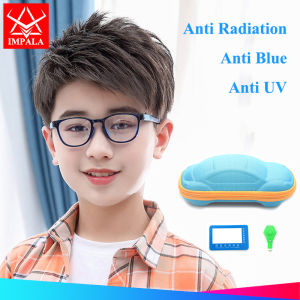 IMPALA FL1020Q กรอบที่สามารถเอาออกได้ป้องกันแสงสีฟ้าแว่นคอมพิวเตอร์สำหรับเด็ก ป้องกันรังสี สำหรับเด็ก ป้องกันความเหนื่อยล้าจากการมองเห็น