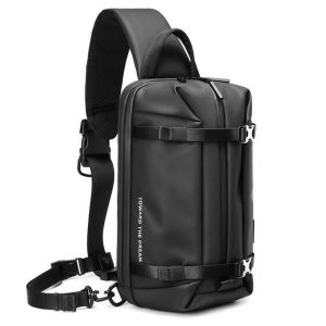 RZTX Big Capacity Men Chest bag Bum Bag crossbody posh beg lelaki bahu sandang dada 胸包男 斜挎包男 8309