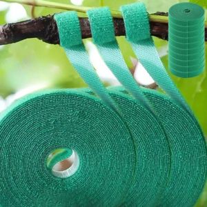 2/1M Self Adhesive Plant Fastener Tape Nylon Plant Ties Resealable Cable Ties for Support Grape Vines Tomato Garden Supplies