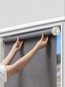 Full Blackout Lightproof Roller Blinds Pull Extendable No Drilling