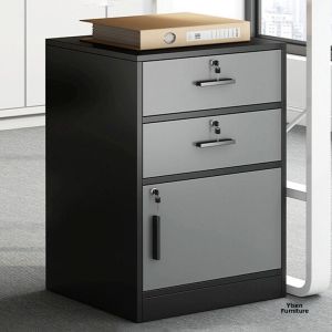 New Wooden Under-Desk Drawer Storage Cabinet With Lock