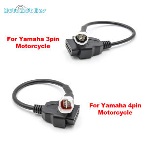 For Yamaha 4pin/3pin to OBD2 Fault Code Scanner Motorcycle Diagnosis Cable For Yamaha X-MAX N MT-125 Locomotive Conector Adapter