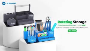 RELIFE RL-001H Intelligent Repair Storage Rack Rotating Classified 360° Rotating for Screwdriver Tweezers Parts Tin Wire Tools