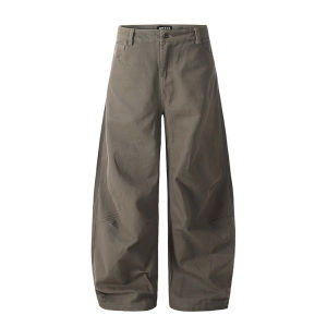 American Style Workwear Pants Mens High Street Design Sensation Small Audience Knife Jeans Retro Wide Leg Casual Pants