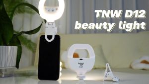 TNW D12 Selfie Fill Light Mini Video Light Led With Clip Cold Shoe For Camera Phone Video Live Portable Lamp