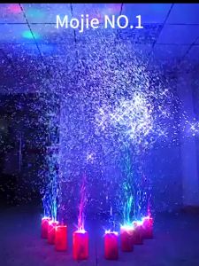 Mojie No.1 New Rechargeable Bubble Machine with LED Lights and Music for Kids 2-8 Years