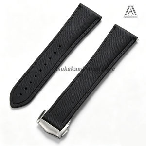 New Premium Grade Soft FKM Rubber Watch Strap for Omega Universal Quick Release Flat End 20mm 21mm 22mm Perfect for Watches Band