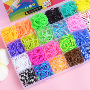 1500 pcs Karet Gelang Loom Bands DIY Mainan Gelang Karet Buat Bikin Gelang Karet Bikin Sendiri Gelang Karet Mainan Anak Membuat Gelang Tenun