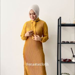 Fashion muslim gamis wanita lebaran ! gamis muslim Natasha terbaru
