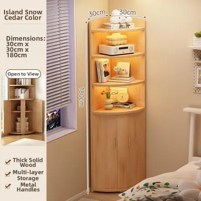 Keluojing | Triangular Corner Bookshelf Storage Cabinet
