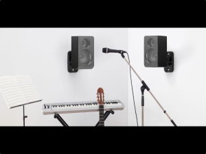 2 sets of speaker cabinets - rotatable wall-mounted brackets - safe and durable - speaker stands