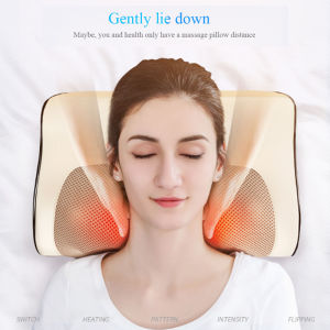 Neck Massager Cervical Shiatsu Massage Pillow Electric Multifunctional Massage Cushion Neck Shoulder Body Relax Device Healthy for Home and Car