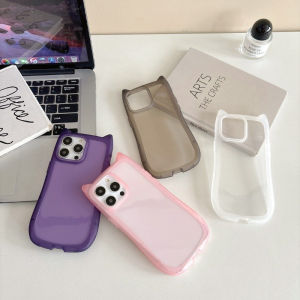 100% Quality+COD Cute Cat Ear Case for iPhone 15 Pro Max 14 13 12 Mini 11 Pro Max Color Transparent Phone Cover