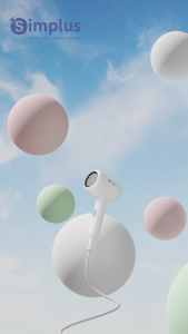 Simplus Hair Dryer 3 Adjustable Modes 3 color 50 Million Blue Light Ions Foldable Design Ionic Hair Care 1250W Power