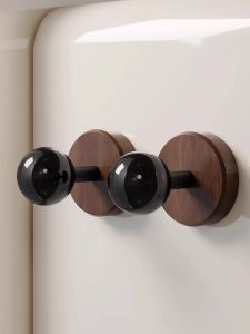 ตะขอติดประตูรูปไม้ยางยืน รับน้ำหนักได้แรง ไม่ต้องเจาะรู ตะขอติดผนังแบบอเนกประสงค์สำหรับห้องนอนและห้องน้ำ