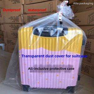 Thickened Transparent Plastic Bag for Luggage Storage Furniture Packaging Waterproof Dustproof Cover for Suitcase Organization
