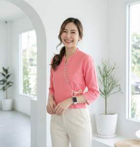 เสื้อพื้นเมืองผู้หญิงผูกข้าง