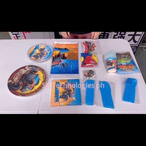 Halloween themed tableware set party tableware 10 people 1 set disposable items