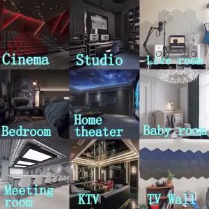 (COD+3 Days Delivery)6/12PCS 30*30*1cm Acoustic Foam Panels-Sound Proof Foam PanelsFireproof&High Density Soundproof Foam Panels Work for WallSoundproofing Wedges for Studio & Office Decreasing Noise and Echoes sound proofing foam wall