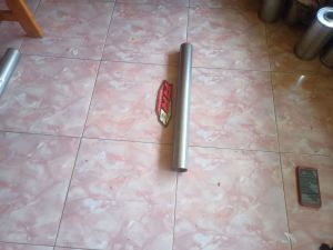 bahan pipa knalpot mobil bensin dan solar panjang 60cm diameter(2inci)