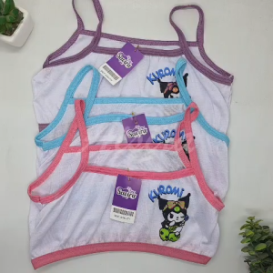 6pcs 3pcs Miniset Anak Perempuan Remaja Karakter Kuromi Usia 8 - 12 Tahun SD SMP Bahan Katun