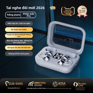 IFKOO | Tai Nghe Không Dây Bluetooth Gài Tai Nửa In-ear 2 trong 1 Pin Lớn Dài Lâu