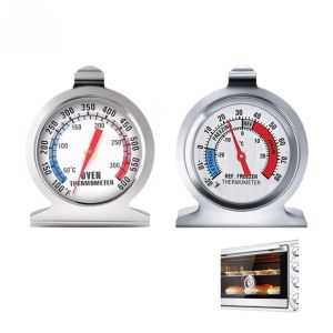 1PCS Freezer Oven Thermometer Bbq Grill Temperature Gauge Best Accurate Stainless Steel Safe Cooker Thermo Meters Baking Tools