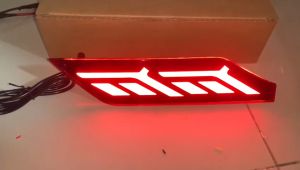 Lampu LED Reflektor Bumper Belakang Mitsubishi All New Pajero 2021 LED Model Audi Mata Kucing Led