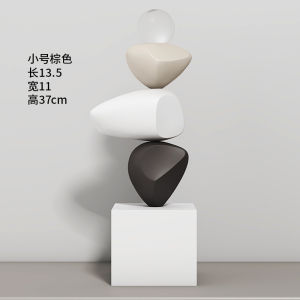 ของตั้งโชว์หินนำโชคสไตล์โมเดิร์นหรูหราเบาๆของประดับตกแต่งแบบนิ่มตั้งพื้นขนาดใหญ่สำหรับห้องรับแขกของขวัญสำหรับขึ้นบ้านใหม่ศิลปะดูแพง