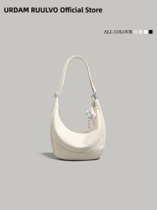 URCDN RDALVO | Simplified Soft Leather Dumpling Bag Large Capacity Work Commuter