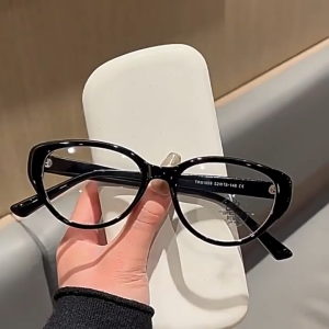 3 IN 1 Photochromic Cat Eye Glasses with Graded Lens for Men Men TR Frame Transition Myopia Eyewear With Case And Wipers retro eyeglass