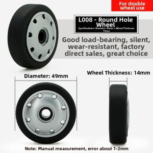 Luggage Wheel Accessories Universal Wheel Replacement Pull Rod Suitcase Wheel Replacement Travel Bag Parts Rolling Repair