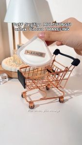 MAANGE Puff Dengan Bantalan Udara Yang Sangat Lembut Untuk Alas Bedak/bedak Dengan Tas Jinjing Premium 51144