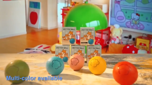 【SG Local Stock】USB Smart Pet Toy Ball Interactive Self-Rolling LED Ball for Cats Dogs Exercise Fun