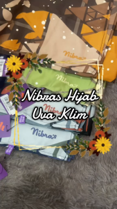 Baru Nibras Hijab NH Segiempat Uva Klim Soft Silk Premium Hijab Segiempat Motif Syari