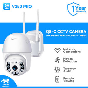 V380 Pro Q8-C CCTV Camera  Wireless WIFI Network Two-way Audio Cctv Camera Connected To Mobile Phone Indoor And Outdoor IP65 Waterproof Night Vision HD 1080p Ip Camera Cctv HD Dome IP Camera CCTV Network Security Camera