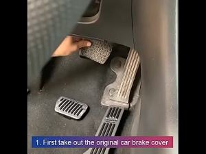 For Kia Carnival Sedona KA4 2020~2025 Car Accelerator Brake Pedal Rest Foot Pedals Cover Direct Install Non-Slip Mat Accessories