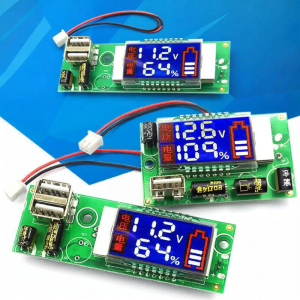 Risym | Dual Display Voltage Power Meter 3-Series Lithium Battery