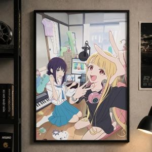 BILIBILI | Vũ Trụ Công Chúa Kaguya Chống Nước Dính Chắc Nghệ Thuật Treo Tường Poster Phong Cách Hiện Đại In Canvas Cho Phòng Ngủ Phòng Khách Hành Lang Thanh Trang Trí Nhà